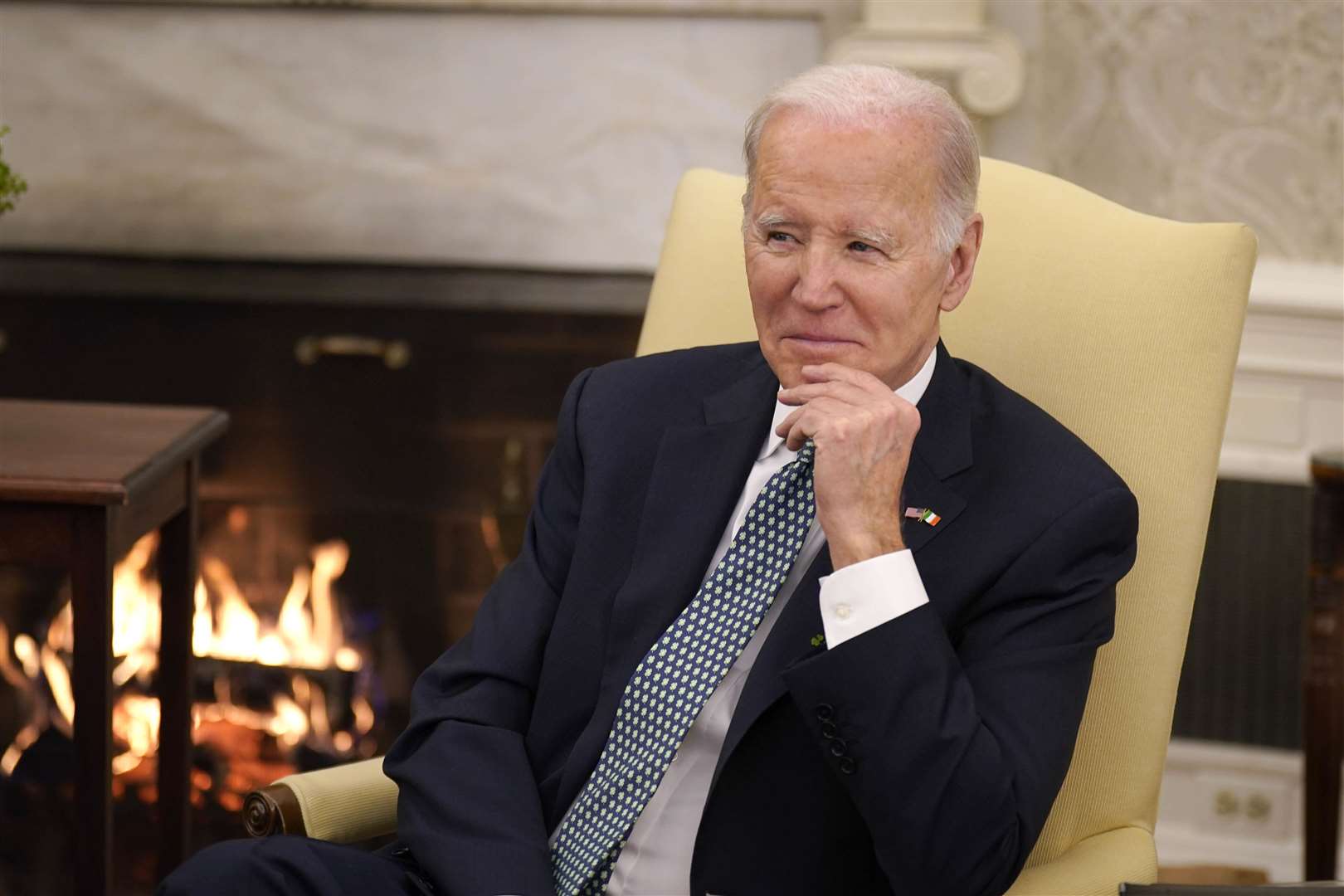 US President Joe Biden welcomed Leo Varadkar to the White House on Friday (Niall Carson/PA)