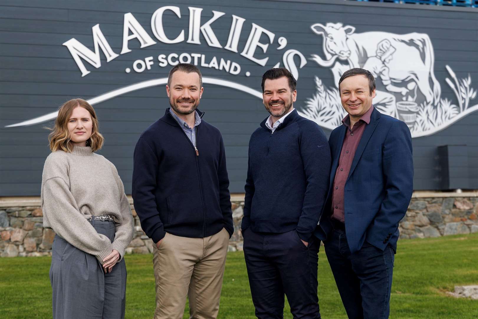 Mackie's sales team (left) Kirsten Blockley, Will Dixon, Iain Thomas and Bill Thain. Picture: Newsline Media