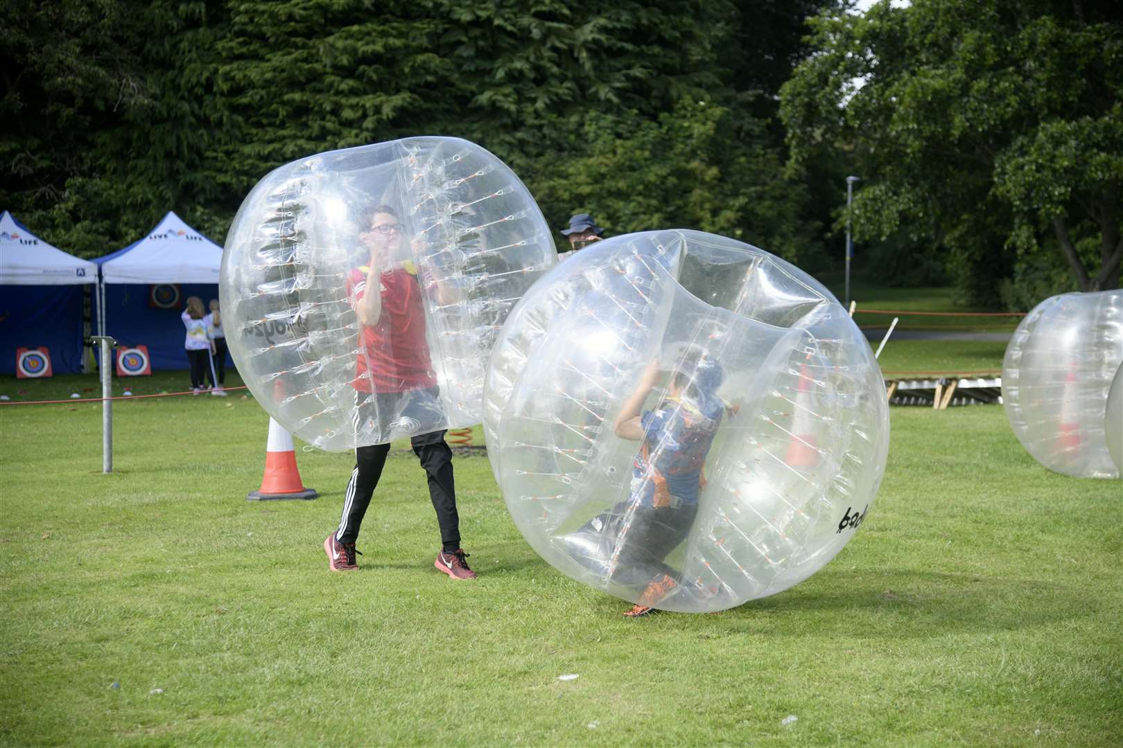 Inflatable body zorbs will be one of the activities at the active family fun day. Picture: Beth Taylor