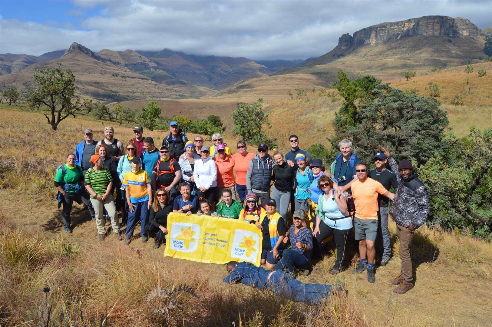 A total of 35 people took part in the trek, including three local guides. Between them they raised nearly £150,000 for Marie Curie.