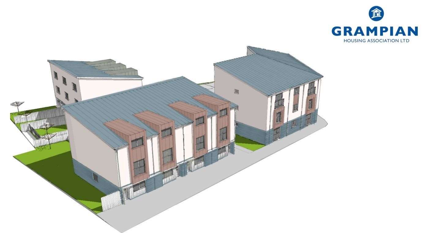 The new flats and homes will be built on a site in Peterhead.