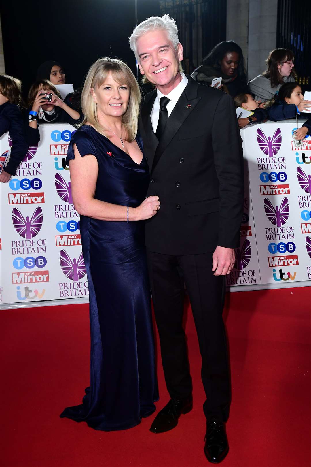Phillip Schofield and his former wife Stephanie (Ian West/PA)