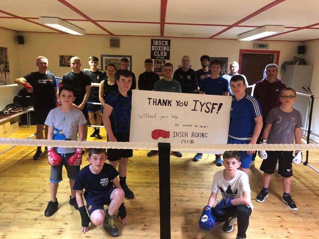 IYSF supporting Insch Boxing Club