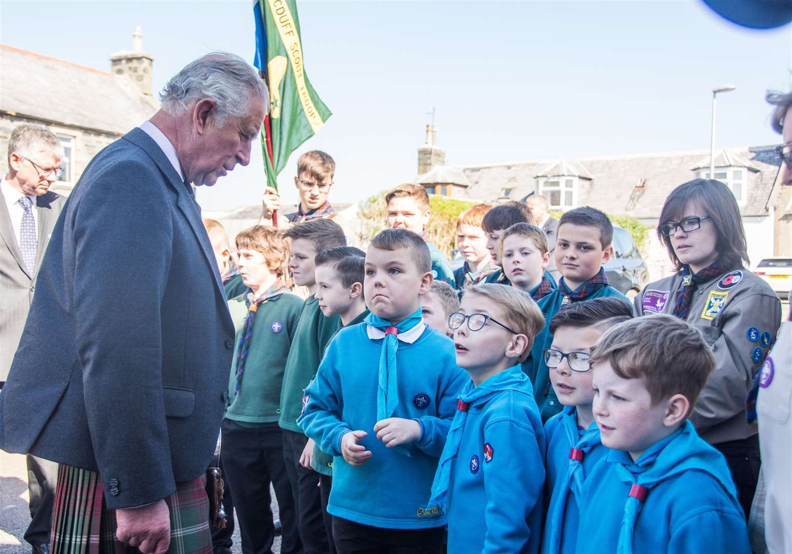HRH Duke Of Rothesay visits Macduff Scout Hall, Vanilla Ink & Banff Museum...Picture: Becky Saunderson. Image No.043838.