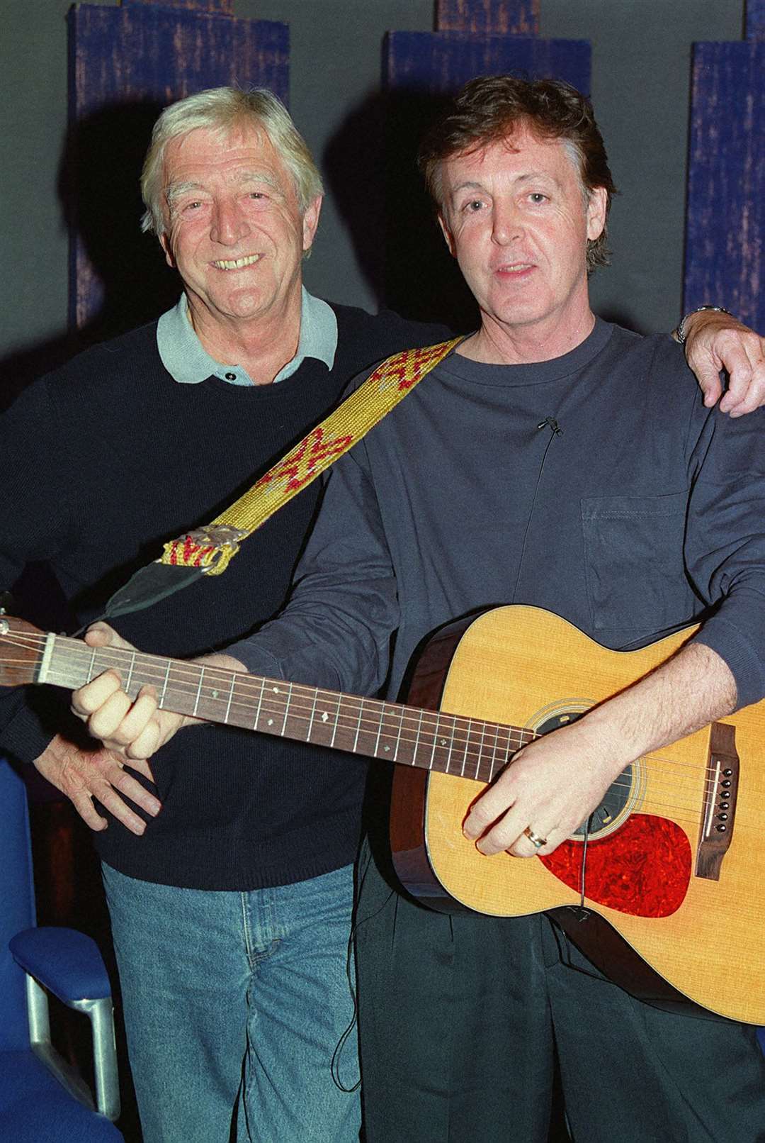 Sir Michael Parkinson and Sir Paul McCartney (Alan Olley/PA)
