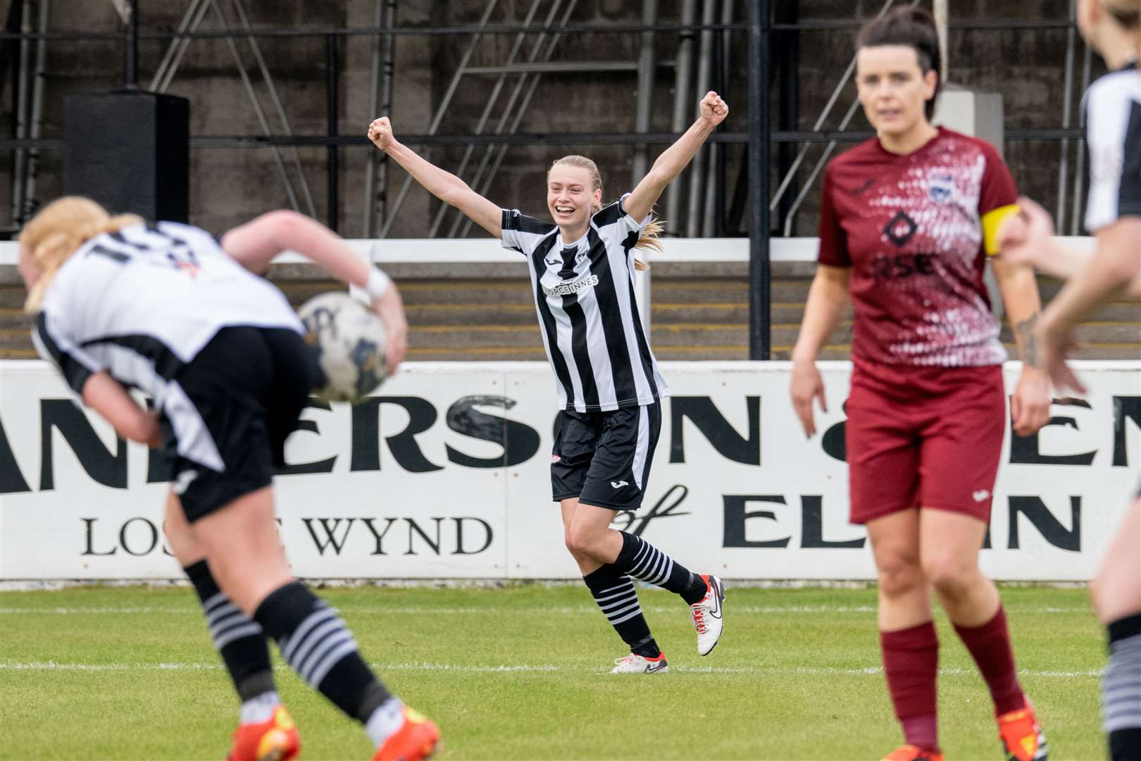 Three more goals for Elgin City's Mia Lundberg. Picture: Daniel Forsyth.