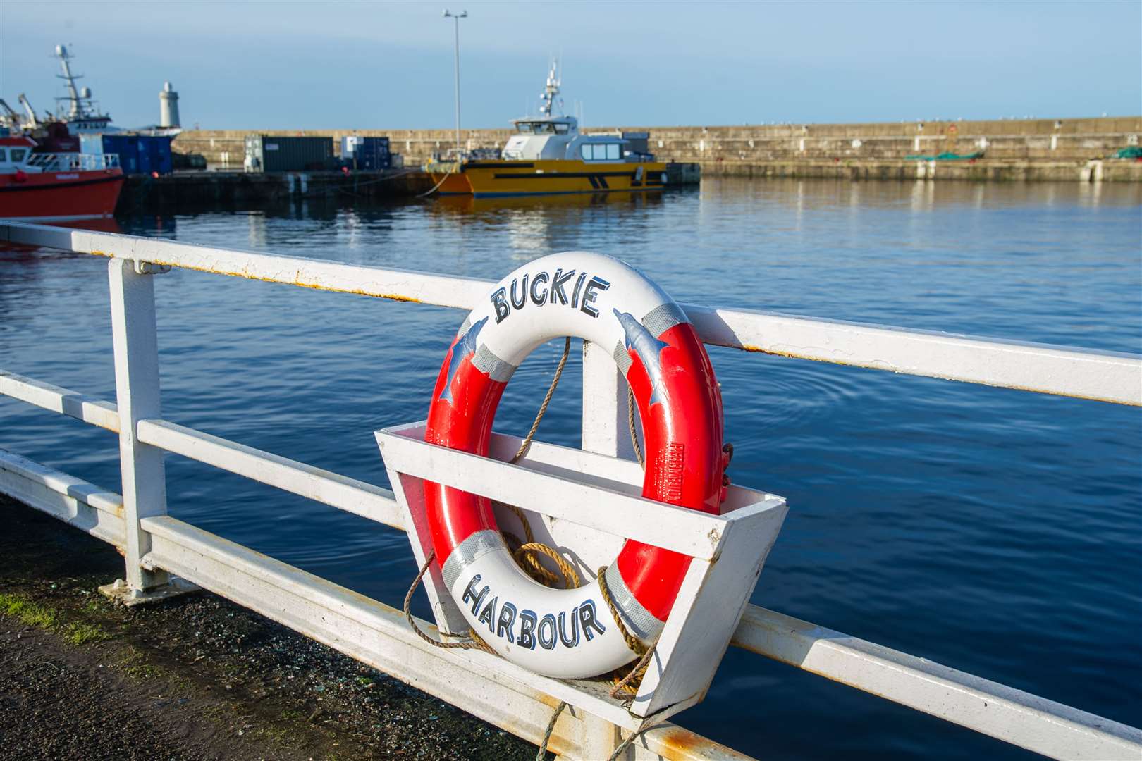 Nearly 350 boxes of fish were landed at Buckie Harbour last week. Picture: Daniel Forsyth