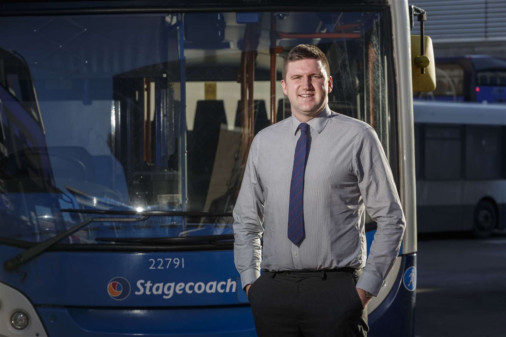 Managing director for Stagecoach Bluebird Peter Knight.