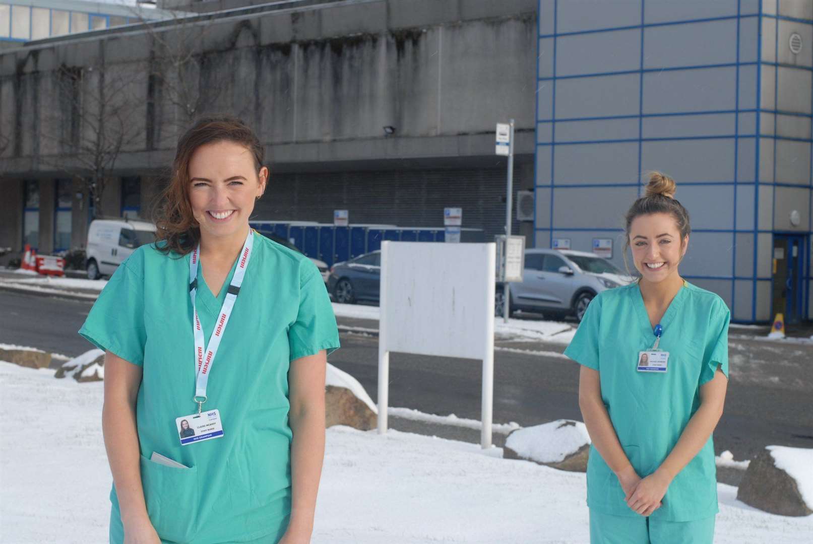 ICU nurses Claire McAvoy and Rachel Ironside