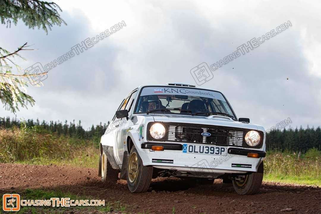 Brian Ross in rally action.