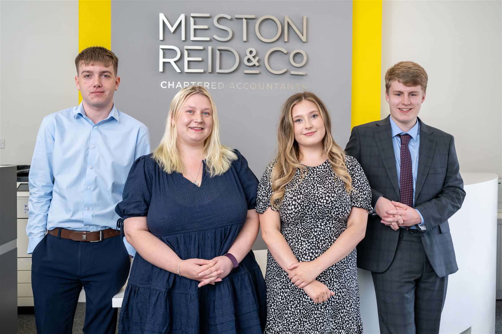 Meston Reid & Co has welcomed (from left) Findlay Stewart, Tasha McGregor, Natalia Cram and Daniel Lowden.