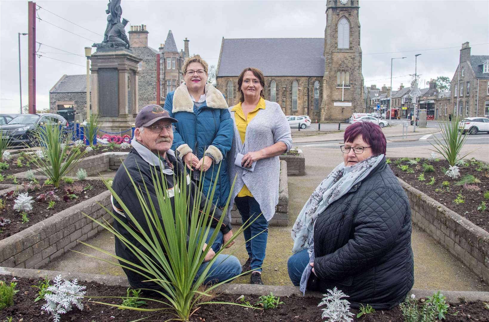 Looking forward to a bright and busy future are Buckie's Roots chairwoman Meg Jamieson (front right) and group members Archie Jamieson, Christine Allan (back left) and Morag Stewart. Picture: Becky Saunderson