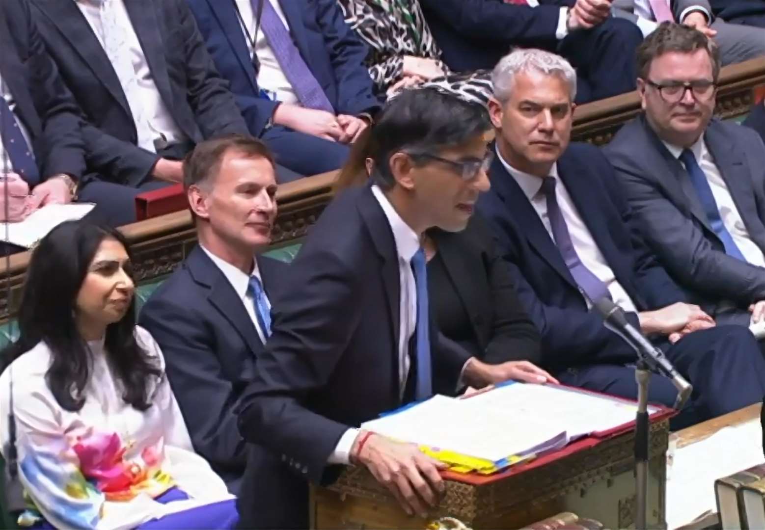 Rishi Sunak during Prime Minister’s Questions (House of Commons/UK Parliament/PA)