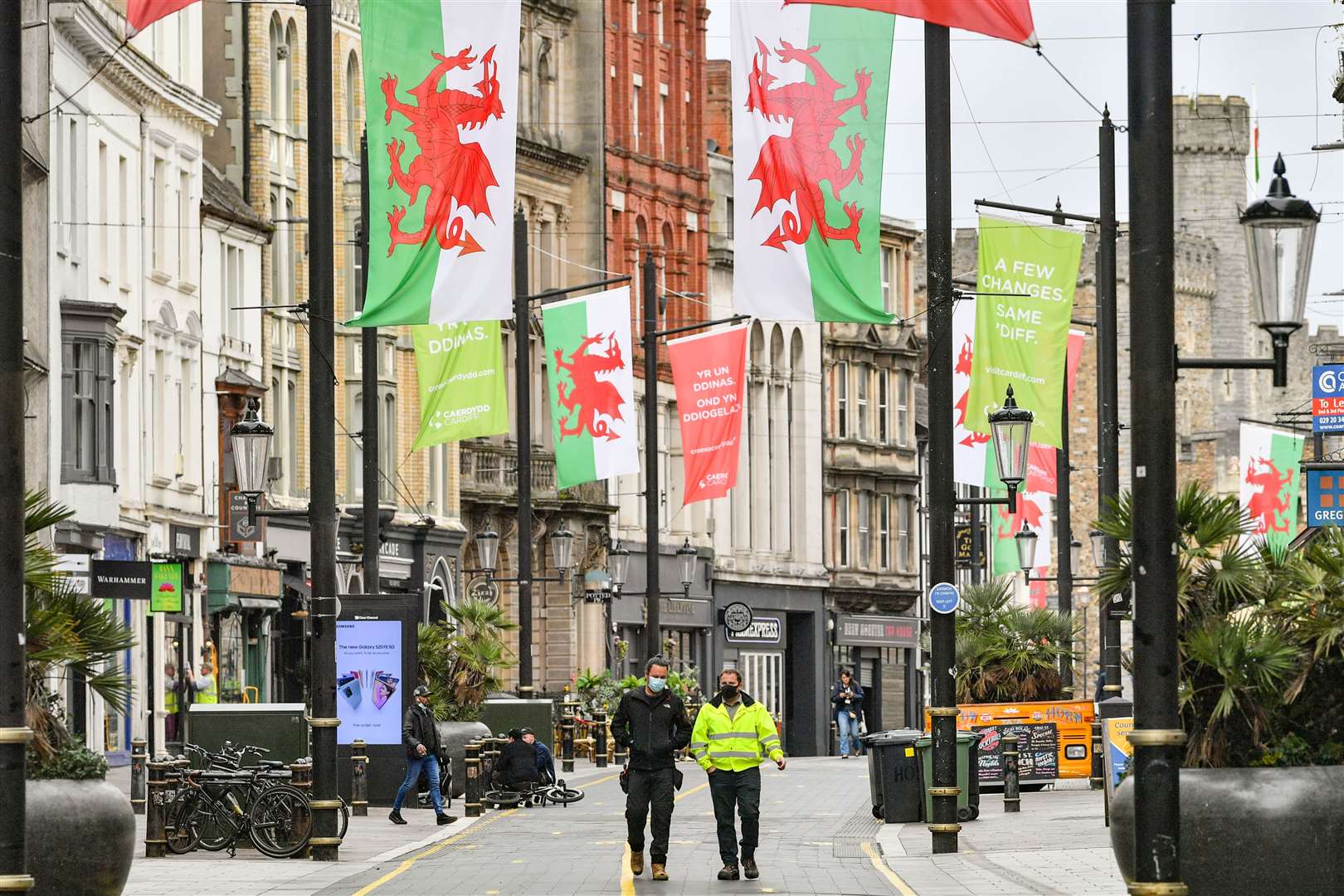 The Welsh Government has placed three more areas of Wales into local lockdown (Ben Birchall/PA)