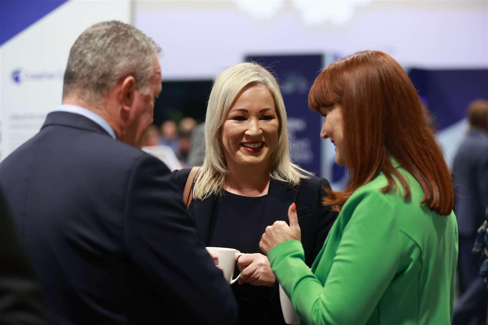 Sinn Fein Stormont leader Michelle O’Neill, centre, was among those attending the summit (Liam McBurney/PA)