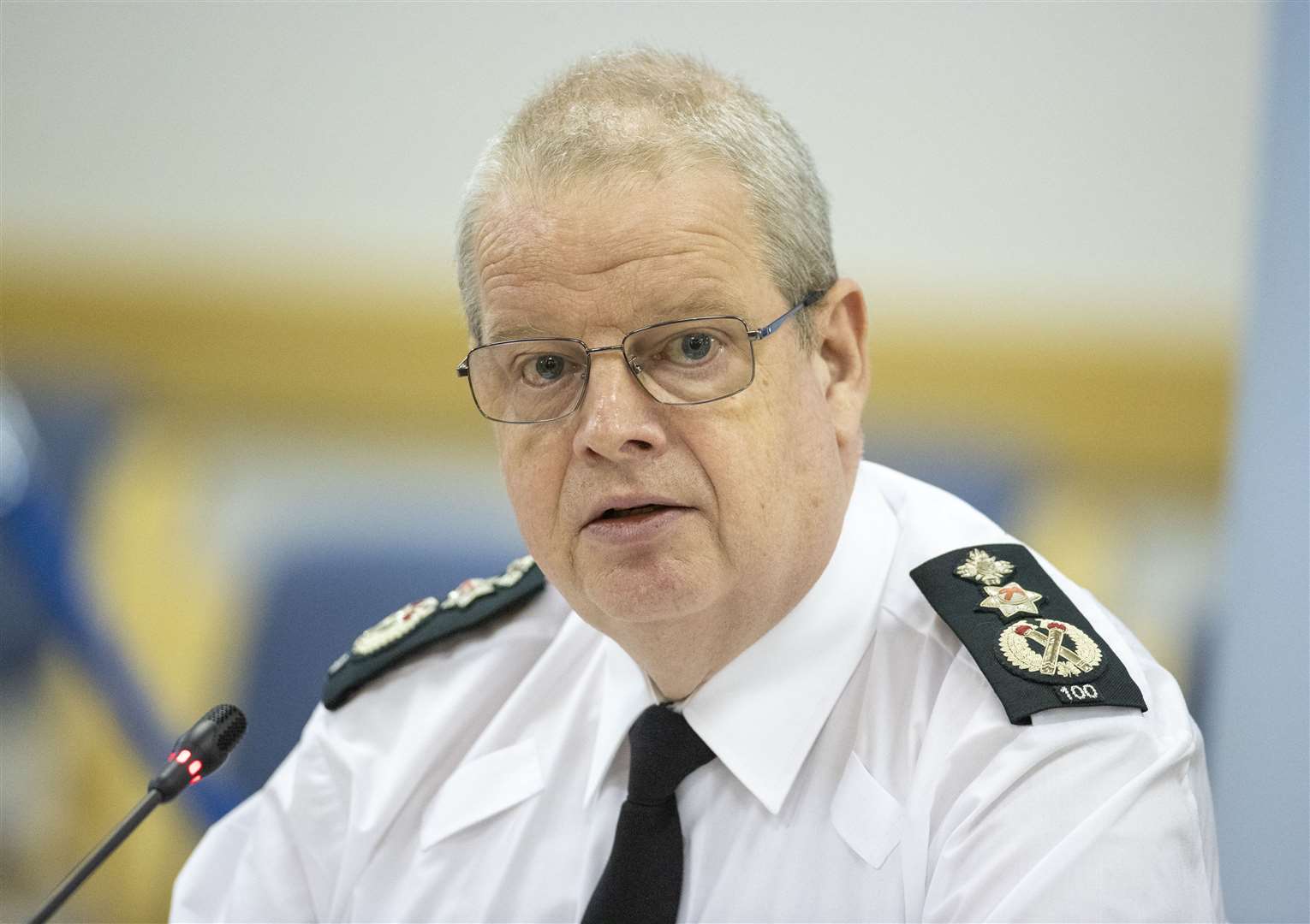 Police Service of Northern Ireland (PSNI) Chief Constable Simon Byrne has warned about a threat to his officers from dissident republicans (Liam McBurney/PA)