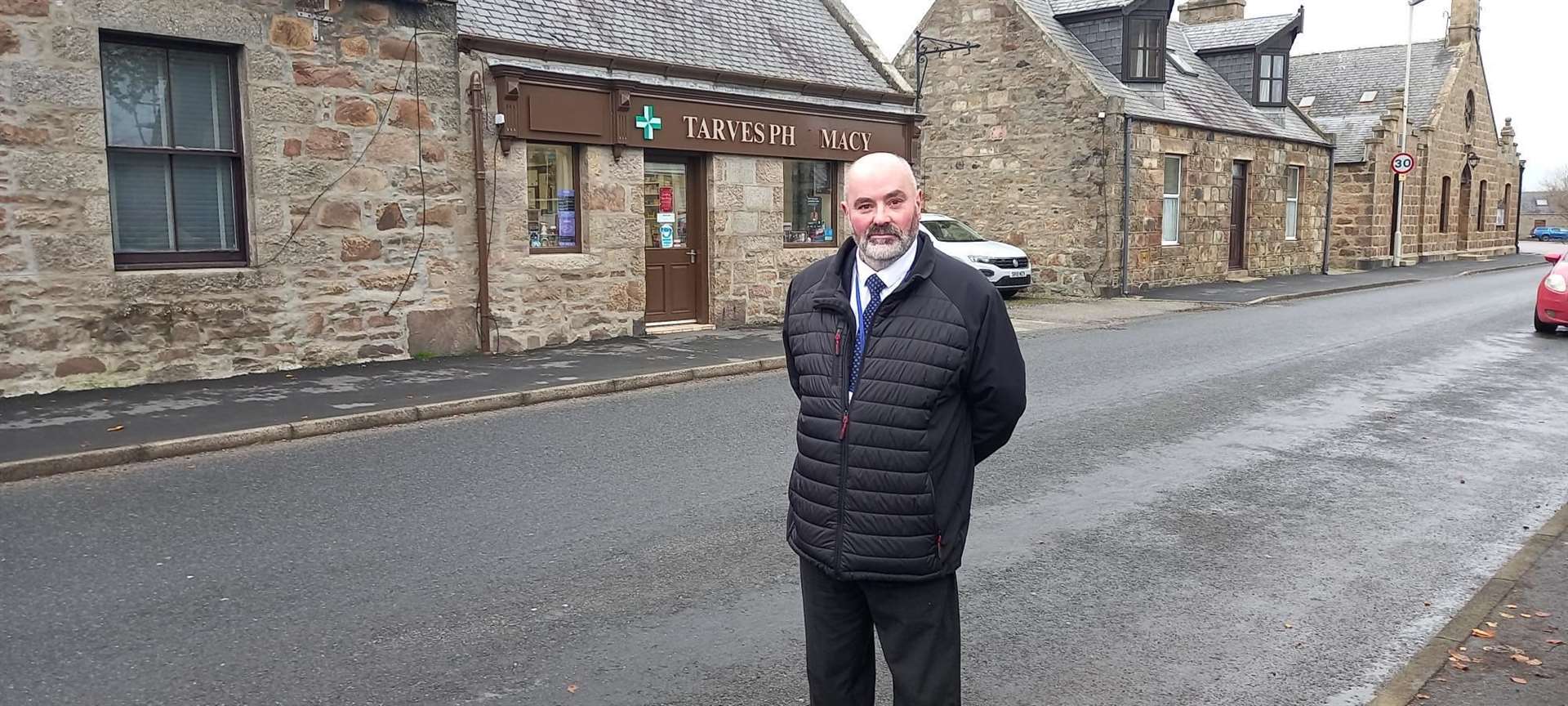 Councillor Derek Ritchie is hoping for a new crossing to be installed in Tarves