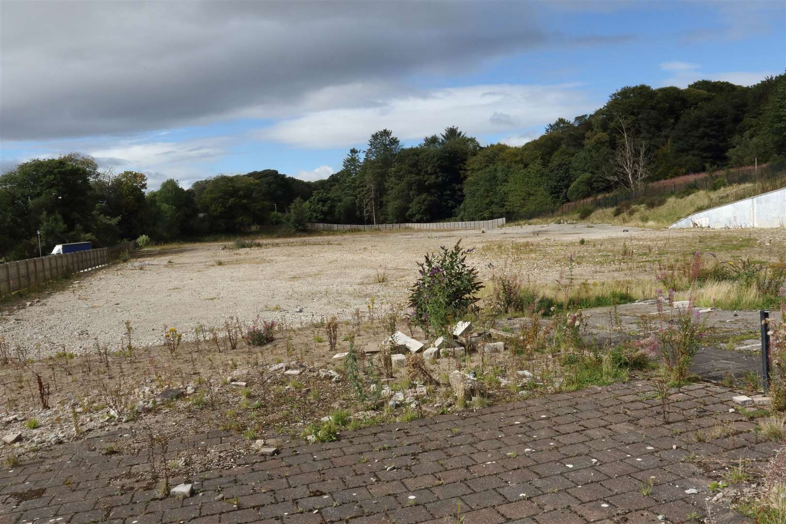 The former academy site in Ellon is marked for a housing development