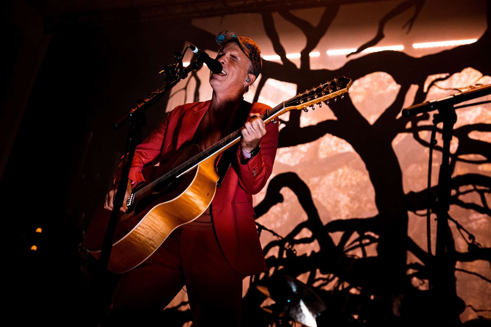 It was a powerful performance from Travis frontman Fran Healy. Picture: Richard Frew Photography