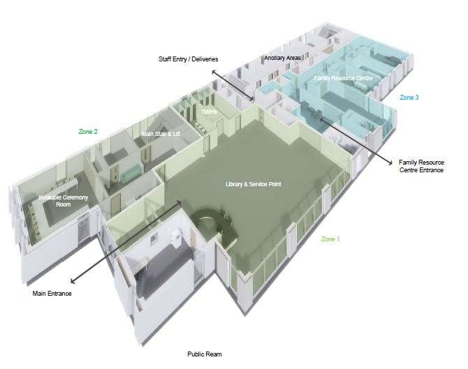 The ground floor plan
