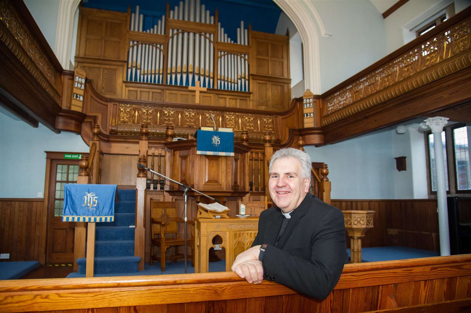 New Moray Coast Methodist Church Rev Jon Garde, pictured here at Portessie Methodist Church. Picture: Becky Saunderson