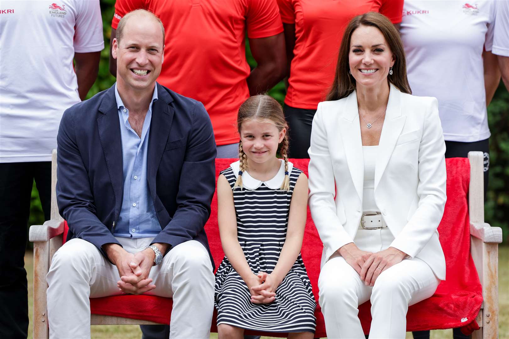 William and Kate with Princess Charlotte (Chris Jackson/PA)