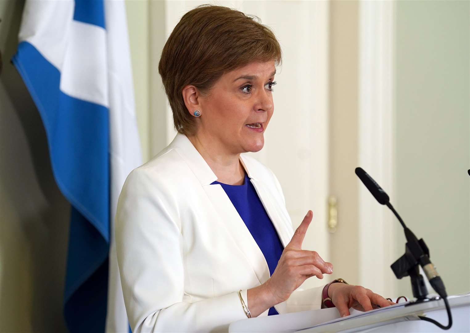 First Minister Nicola Sturgeon wants the referendum to be held in October 2023 (Andrew Milligan/PA)