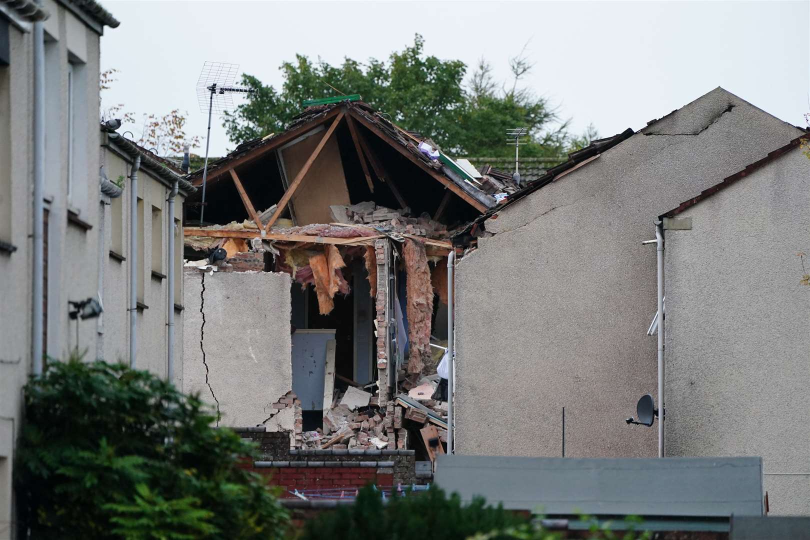 A number of properties were damaged (Jane Barlow/PA)