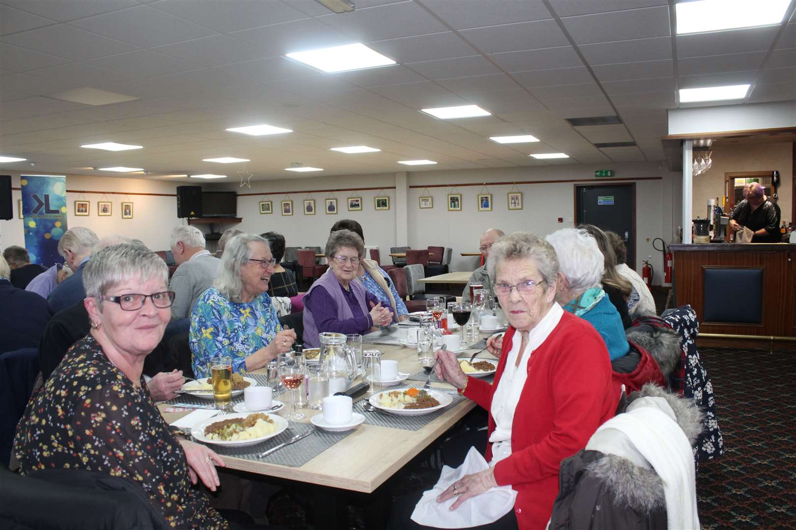 Age Concern social convenor Elinor Strachan (front right) with her committee at a Burns celebration at Garioch Indoor Bowling centre. Harlaw road on Burns night. Picture: Griselda McGregor
