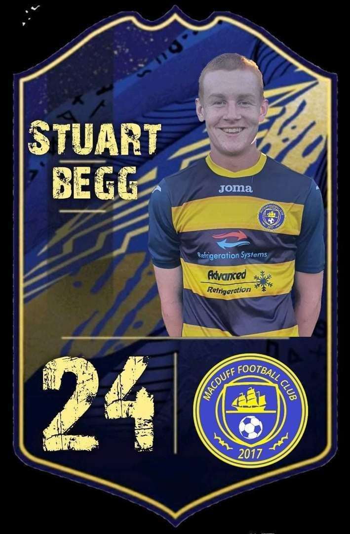 Stuart Begg has played for several football teams in the North East.