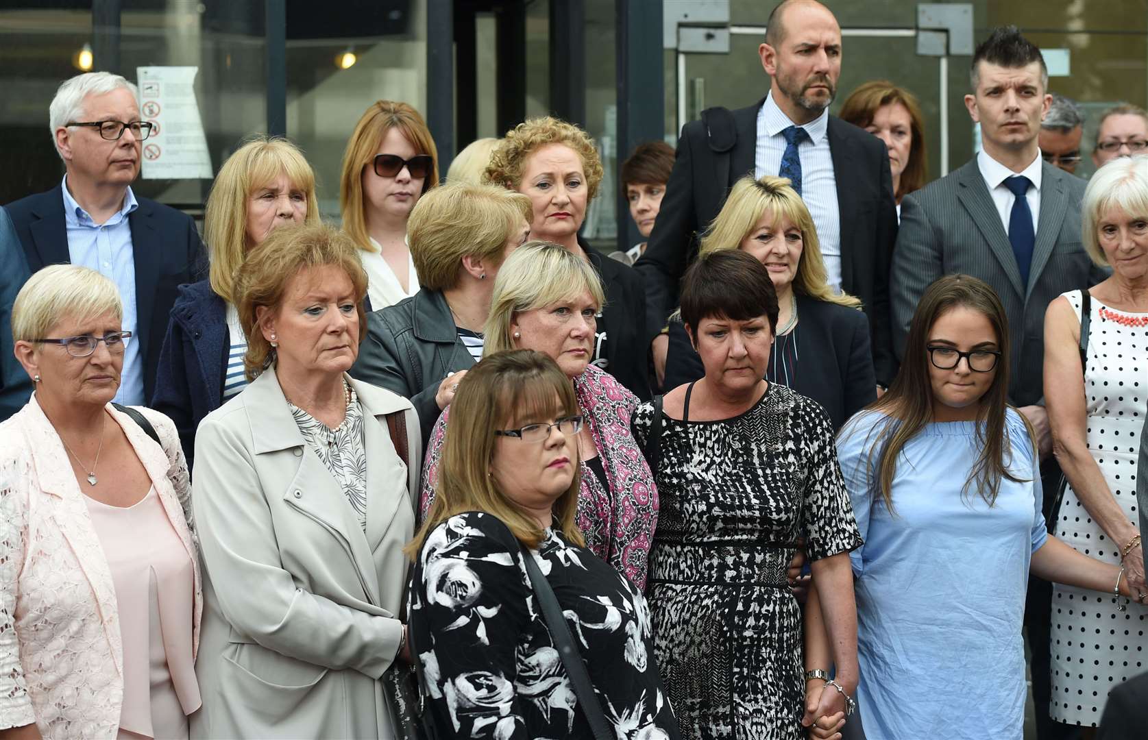 Several of Ian Paterson’s victims attended his sentencing at Nottingham Crown Court in 2017 (Joe Giddens/PA)