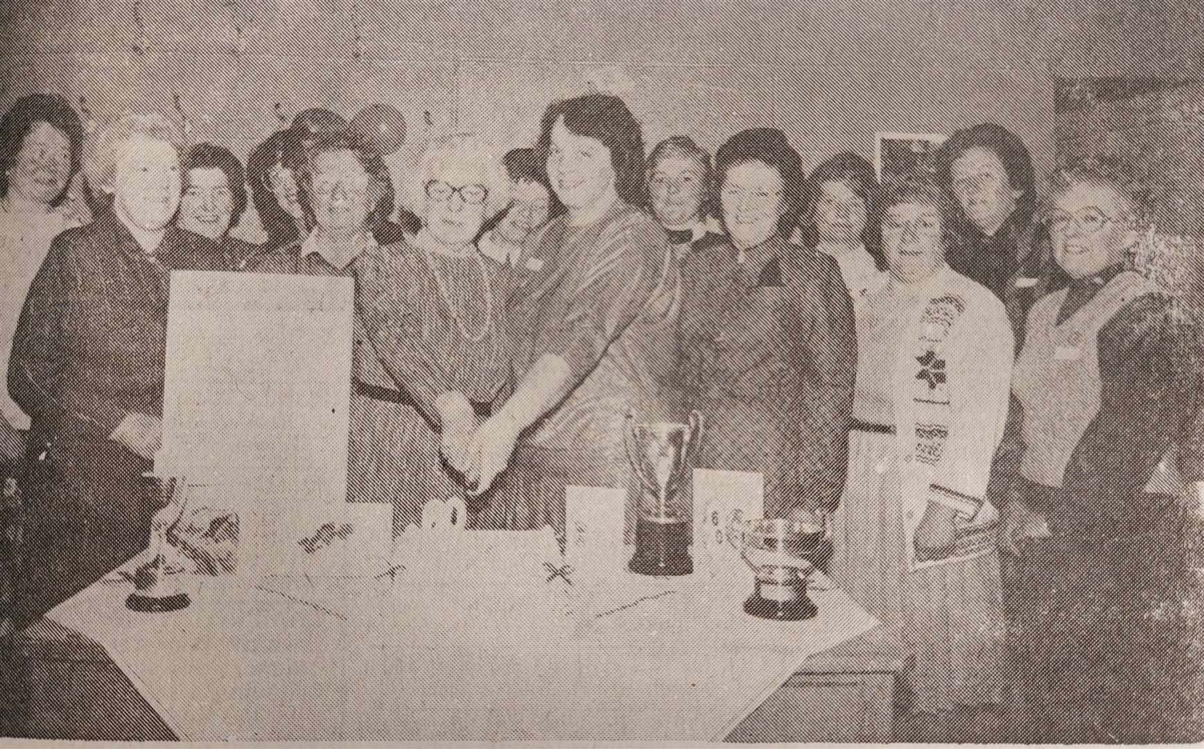 Birkenhills WRI celebrating 60 years of the group. (Turriff Advertiser 1988)