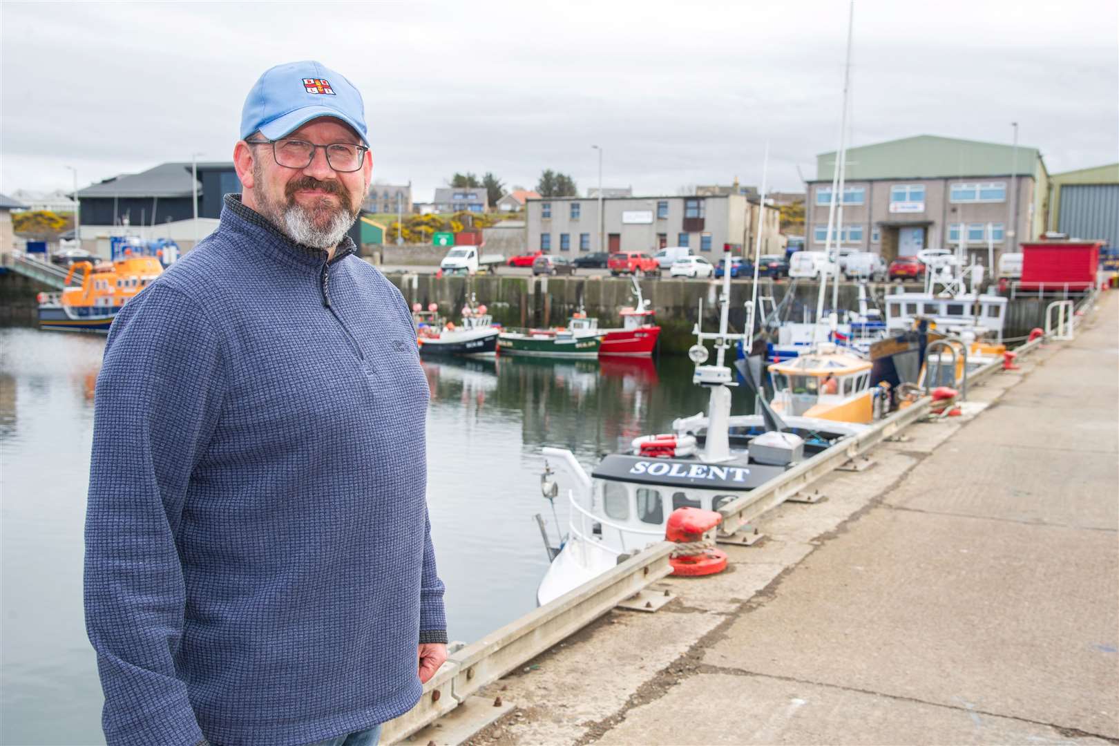 Investing in infrastructure is a major priority for Banffshire and Buchan Coast Conservative candidate Mark Findlater, pictured here at Buckie Harbour. Picture: Daniel Forsyth