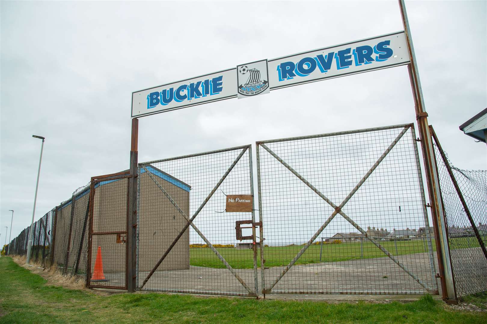 There will be no league football action at Merson Park until 2021 after Buckie Rovers were forced to declare a season in abeyance. Picture: Daniel Forsyth