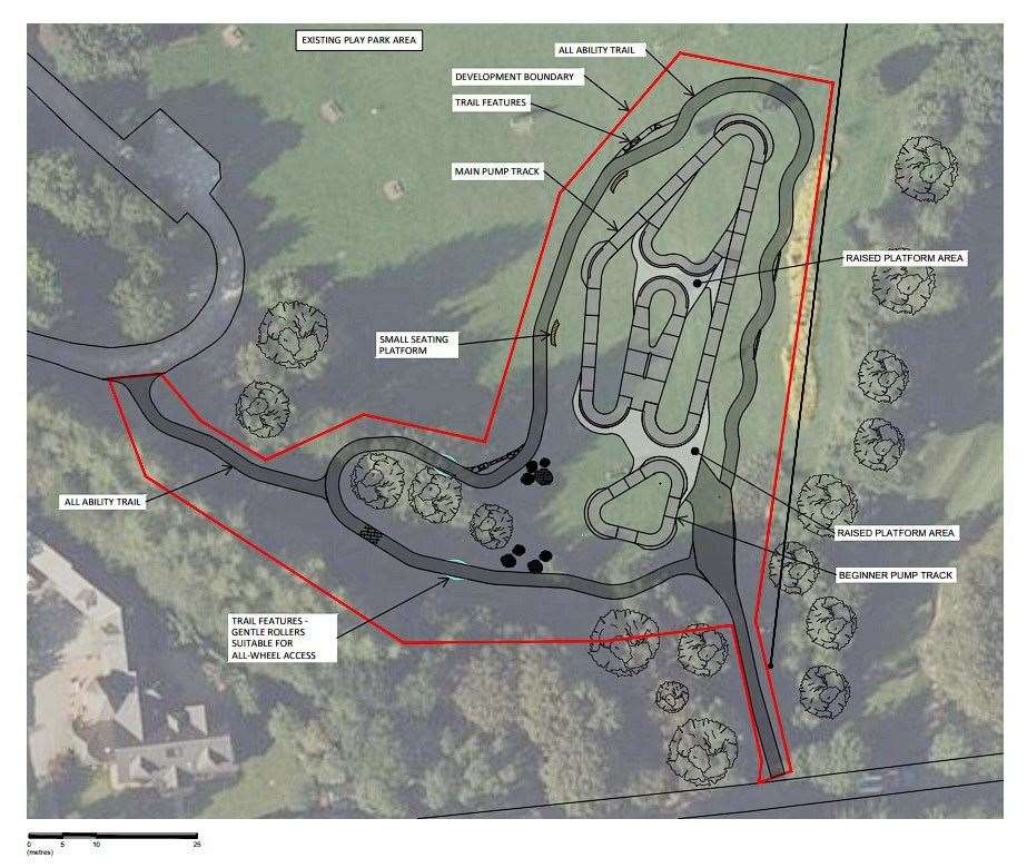 Work is set to begin at Haughton Park in Alford on the new bike trail.