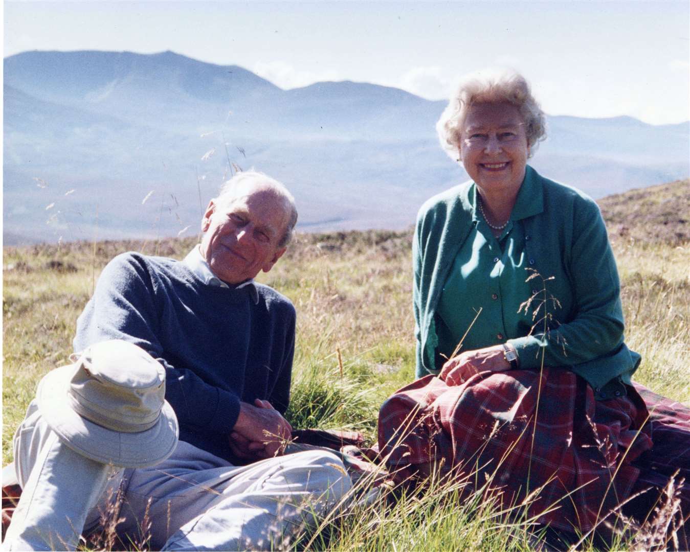 Hours before the funeral, a photograph of the couple enjoying time on the Balmoral estate was released (The Countess of Wessex/PA)