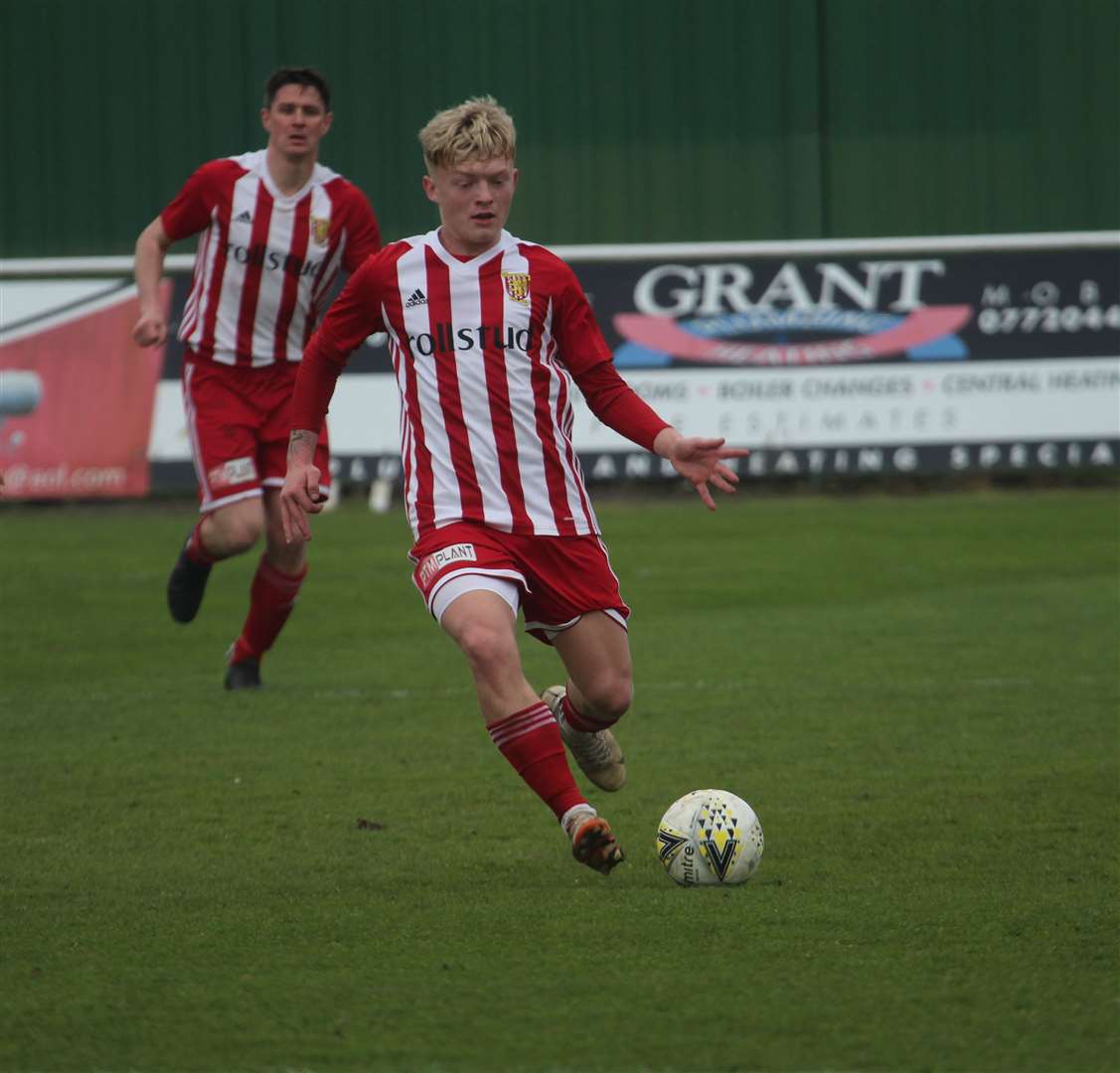 Tyler Mykyta was part of the Formartine United attack. Picture: Kyle Ritchie