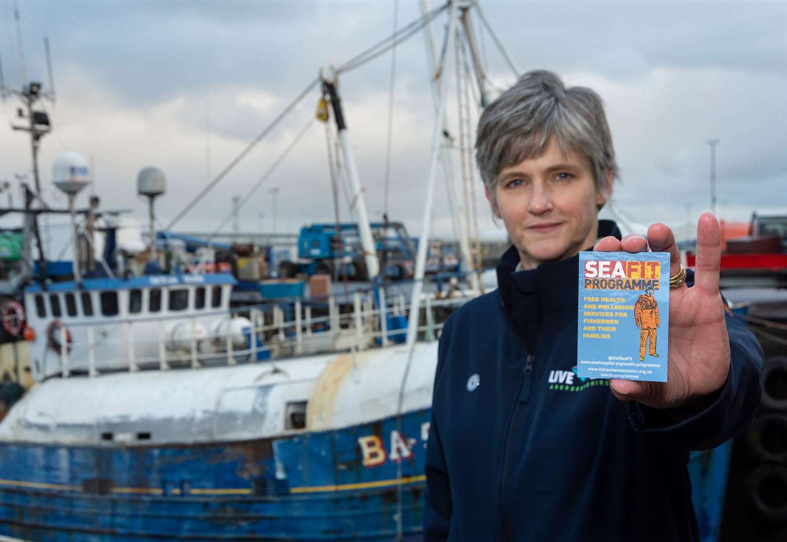 Catriona Arthur with the Sea Fit programme.