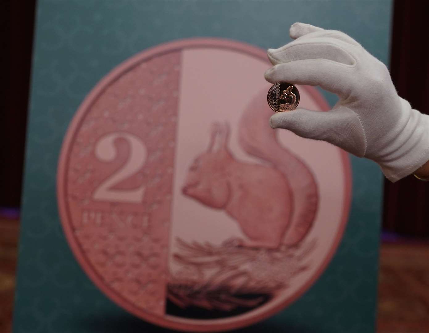 The red squirrel is the centrepiece of the two pence coin (Yui Mok/PA)