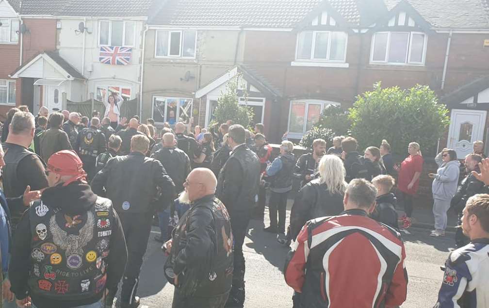 Dozens of bikers turned up (Annie Wall)