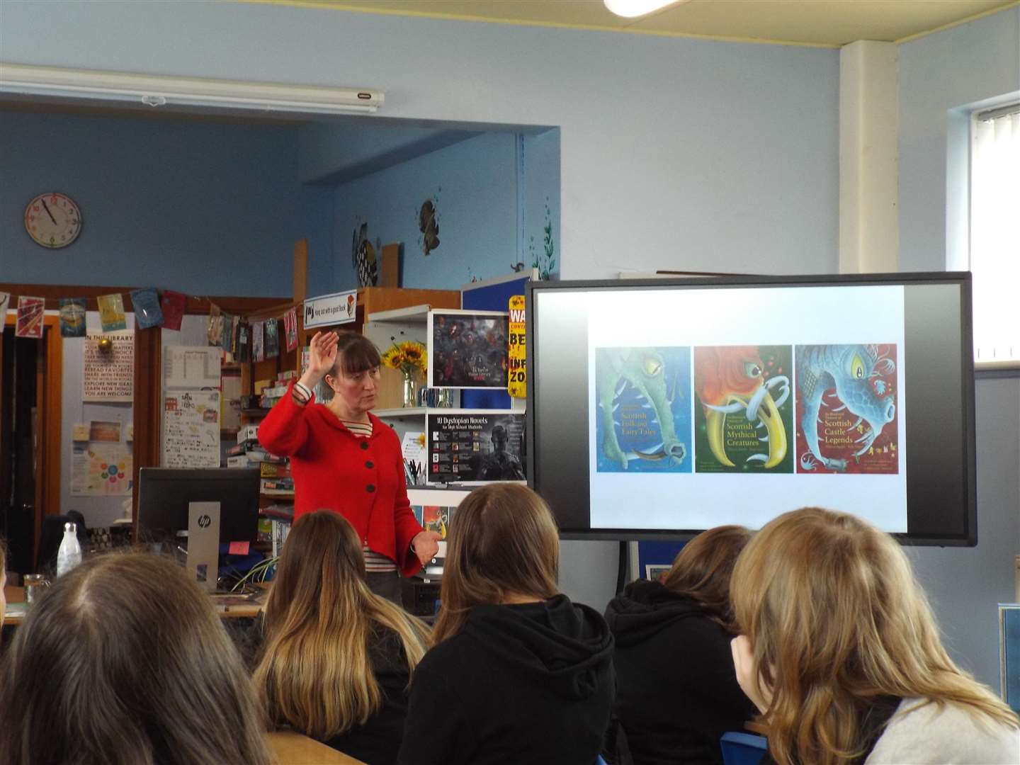 Illustrator Kate Leiper gave a talk to pupils at Keith Grammar School recently.