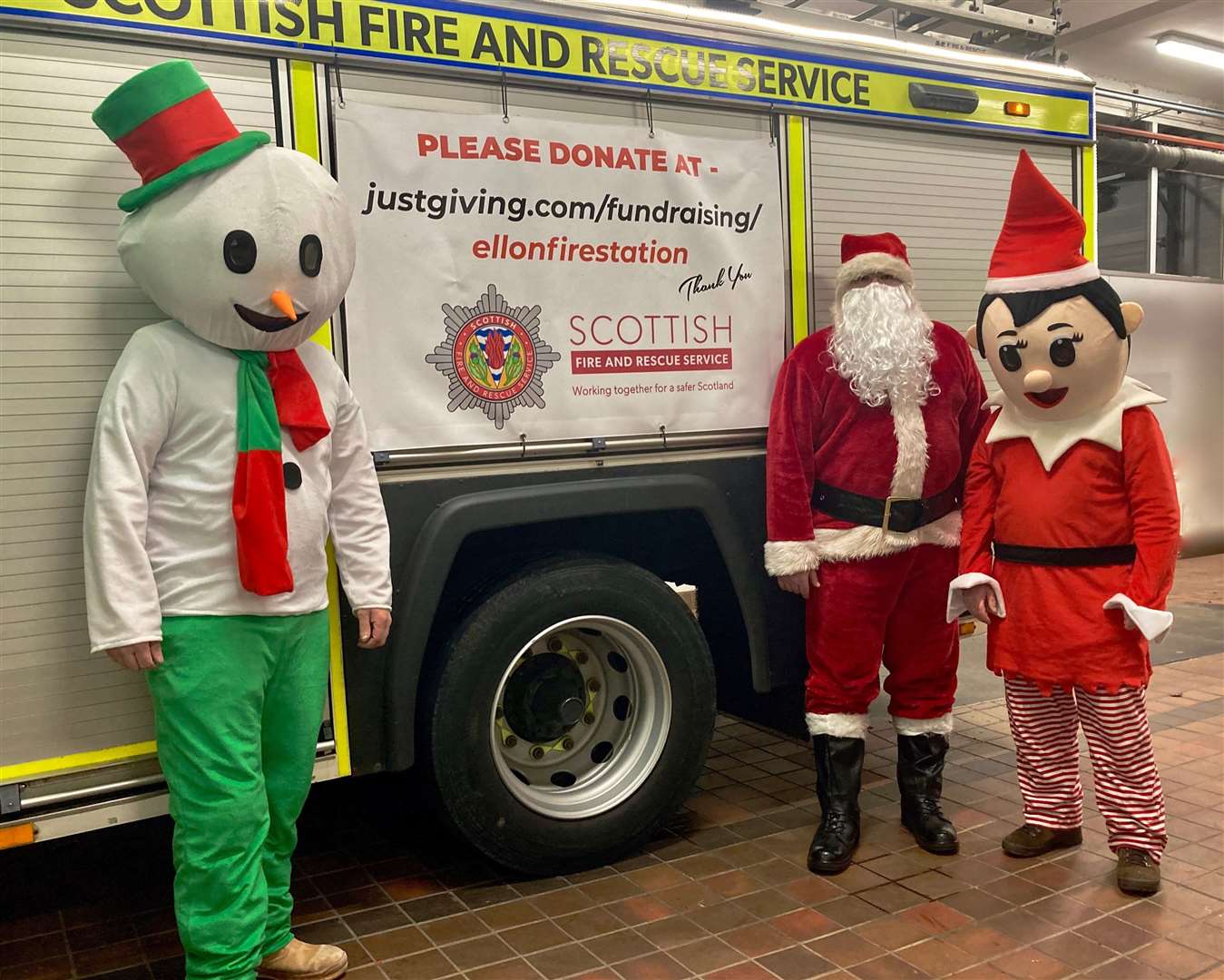 Ellon Fire Station welcomed some special friends in the run up to Christmas. Picture: Phil Harman