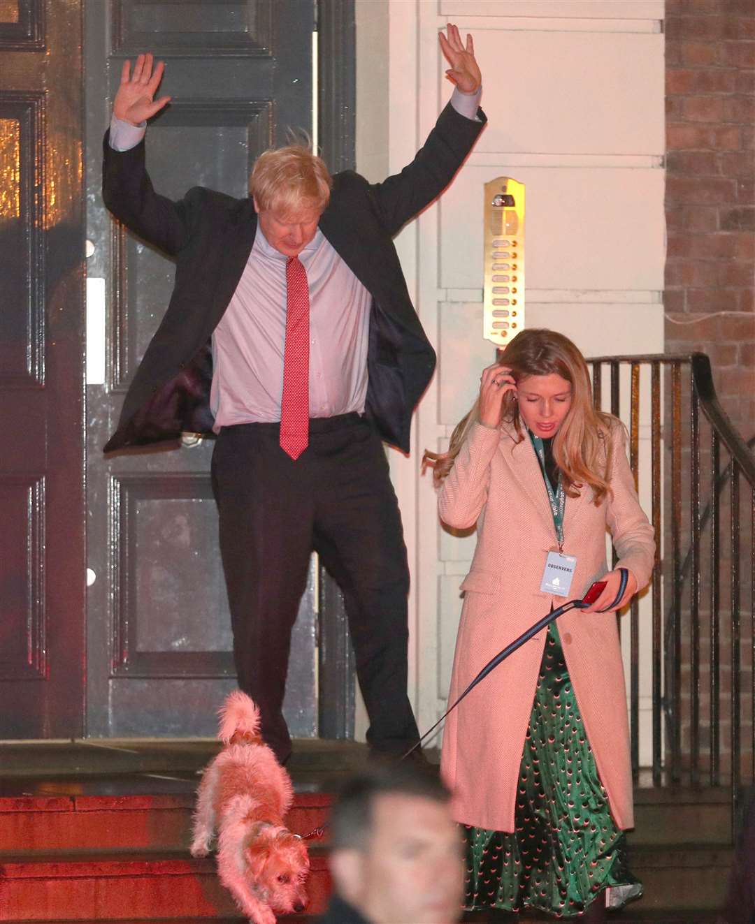 Early hours euphoria as Boris Johnson celebrates on election night (Andrew Matthews/PA)