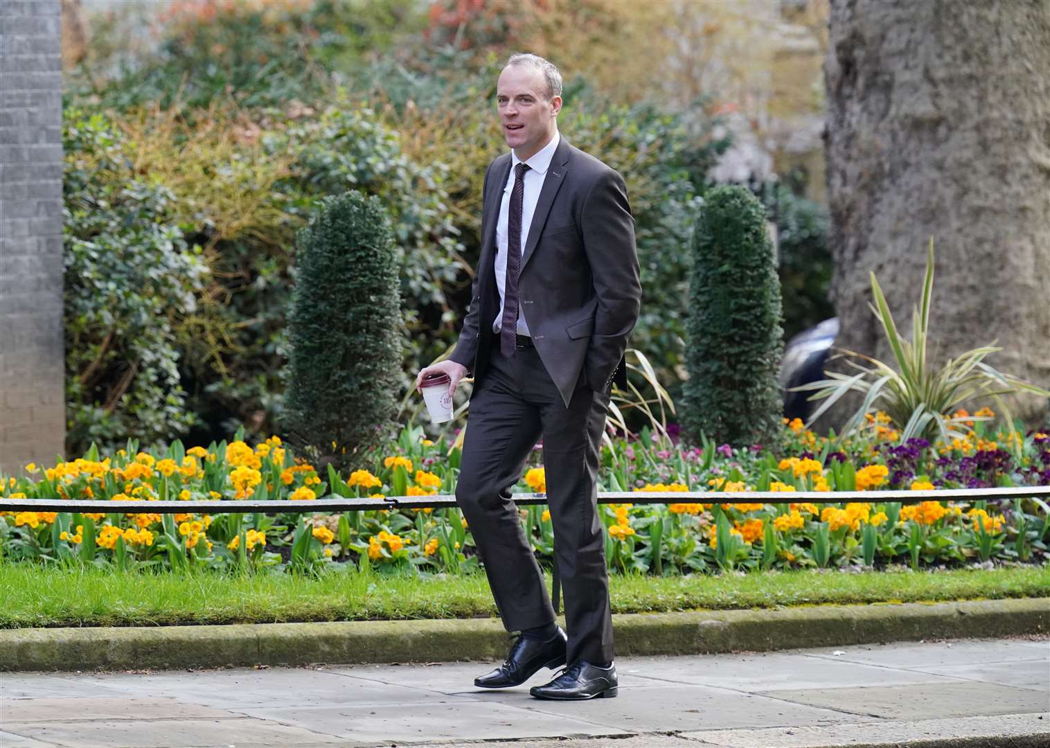 Dominic Raab arriving at 10 Downing Street (Jonathan Brady/PA)