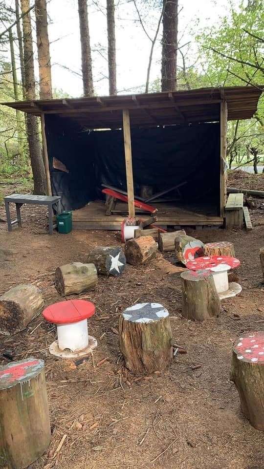 The fairy woods at Aden have been vandalised.