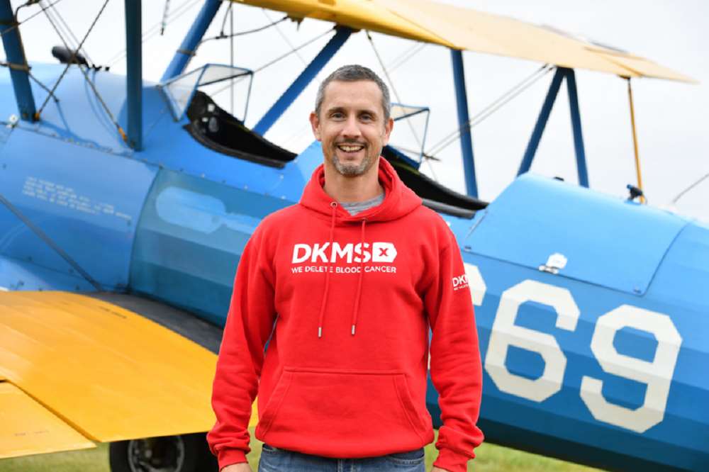 DKMS blood cancer patient and wing walker Peter McCleave (Theo Wood/DKMS/PA)