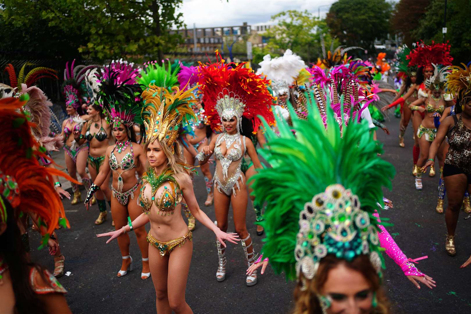 Samba dancers during last year’s carnival (Victoria Jones/PA)