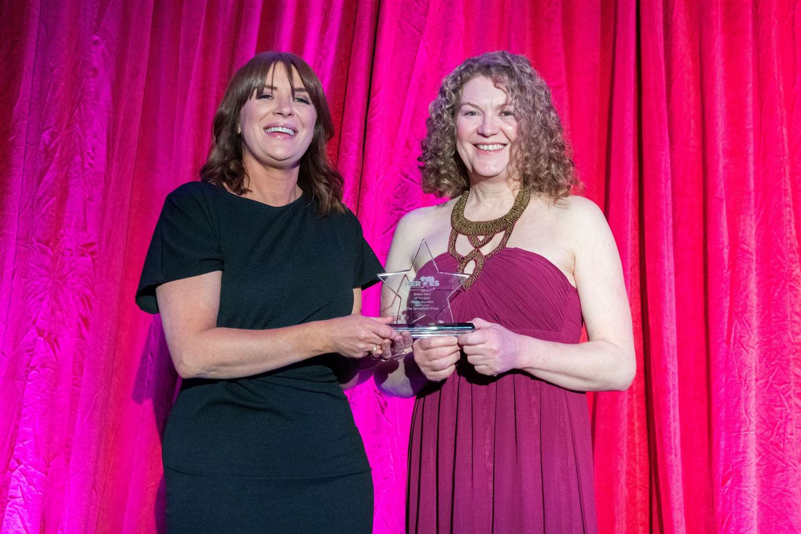 Winner of the green hero award in 2023 was Alison Ruickbie (right). Picture: Beth Taylor