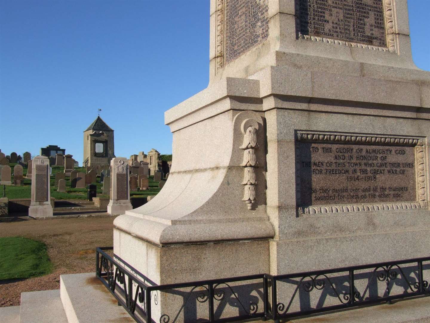 Peterhead war memorials are undergoing repair and conservation works after receiving funding from the War Memorials Trust.