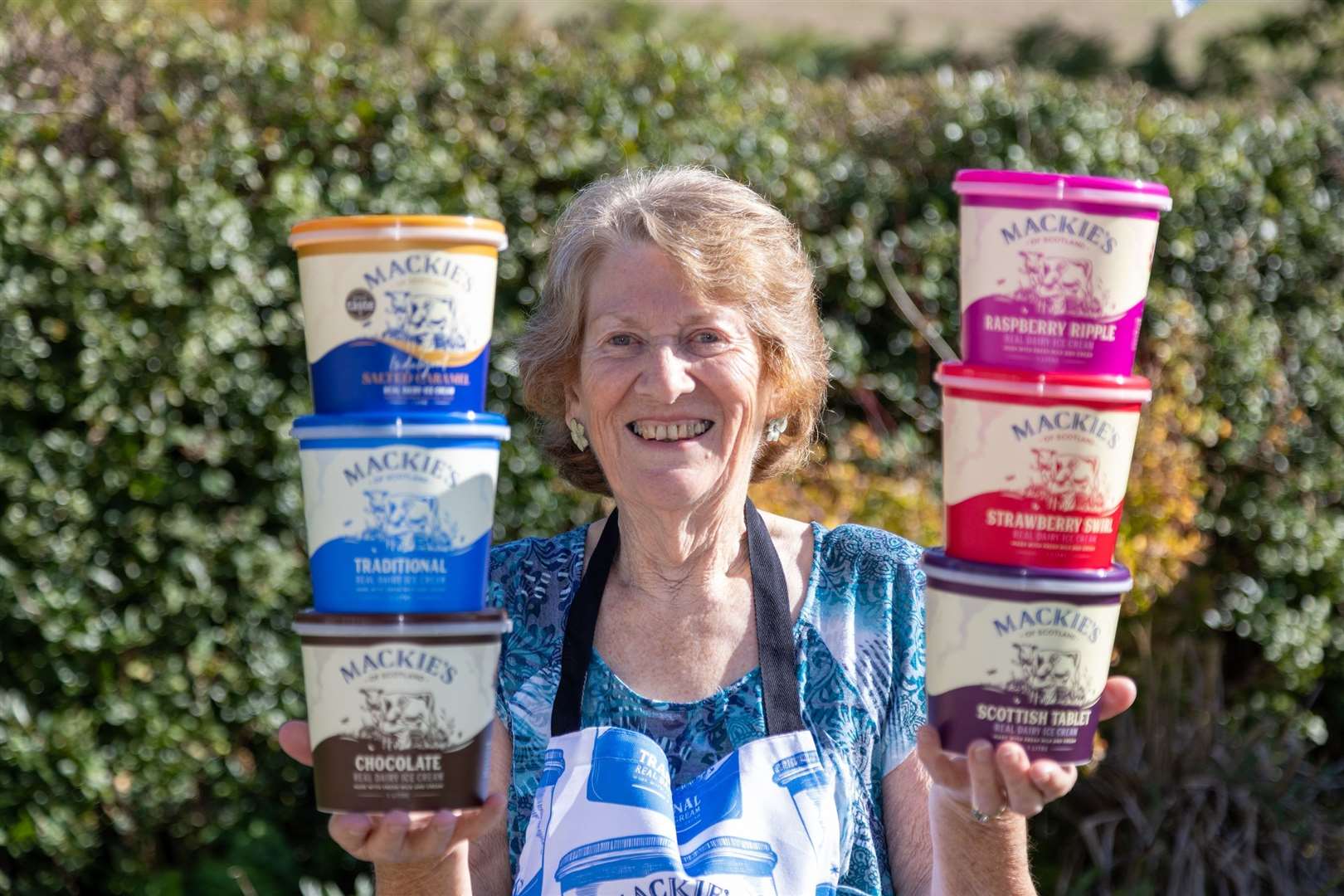 Margaret Ptiman says she will share the ice cream withe her grandchildren.